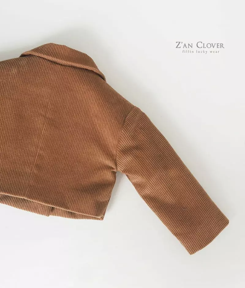 Zan Clover - Korean Children Fashion - #kidsshorts - Rib Crop Jacket - 7