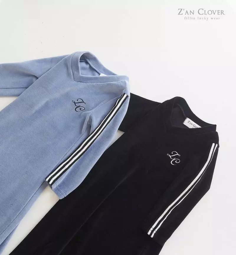 Zan Clover - Korean Children Fashion - #kidsshorts - Veloure One-piece - 2