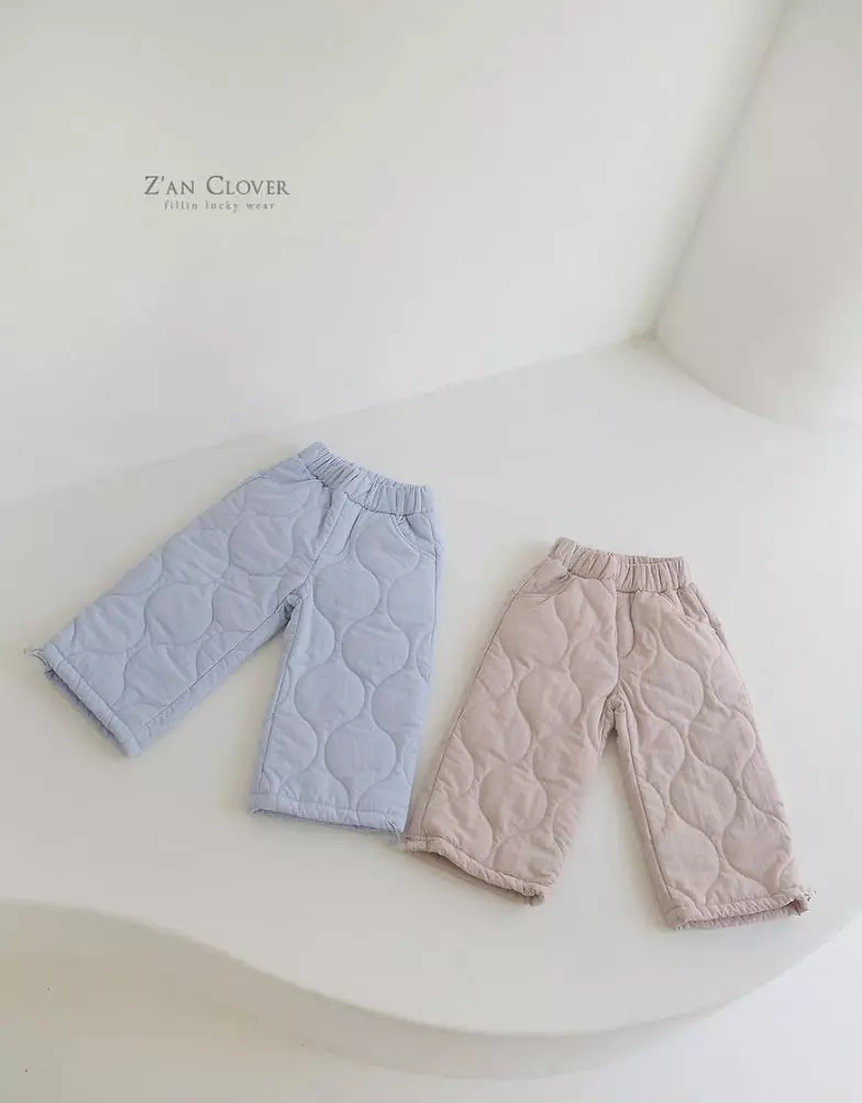 Zan Clover - Korean Children Fashion - #kidsshorts - Quilting Boxy Pants - 10
