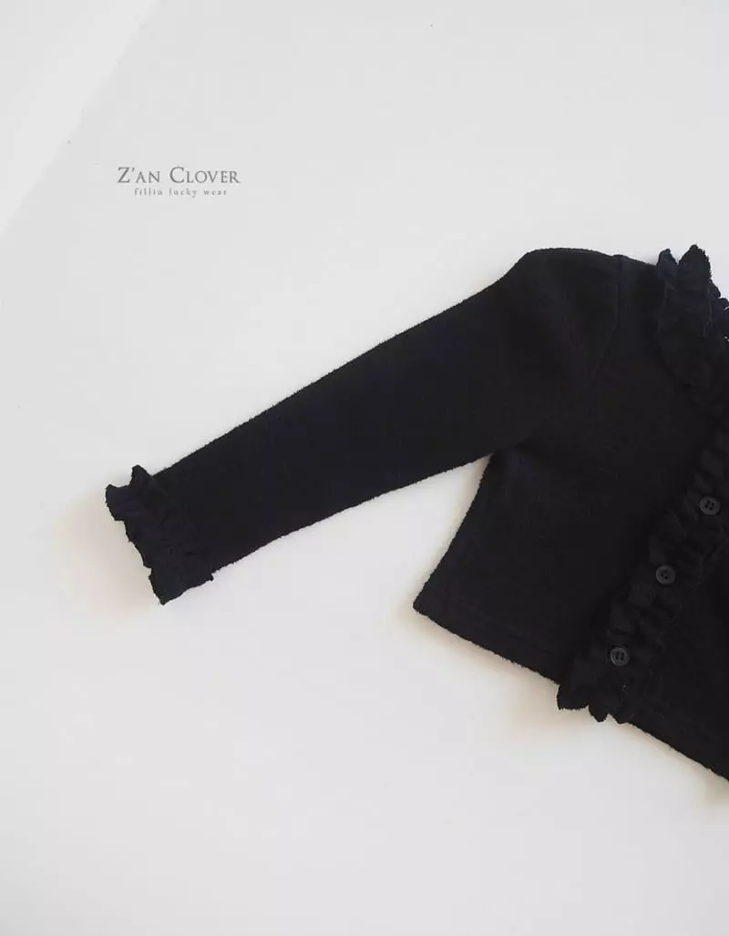 Zan Clover - Korean Children Fashion - #kidsstore - Jenny Frill Cardigan - 8