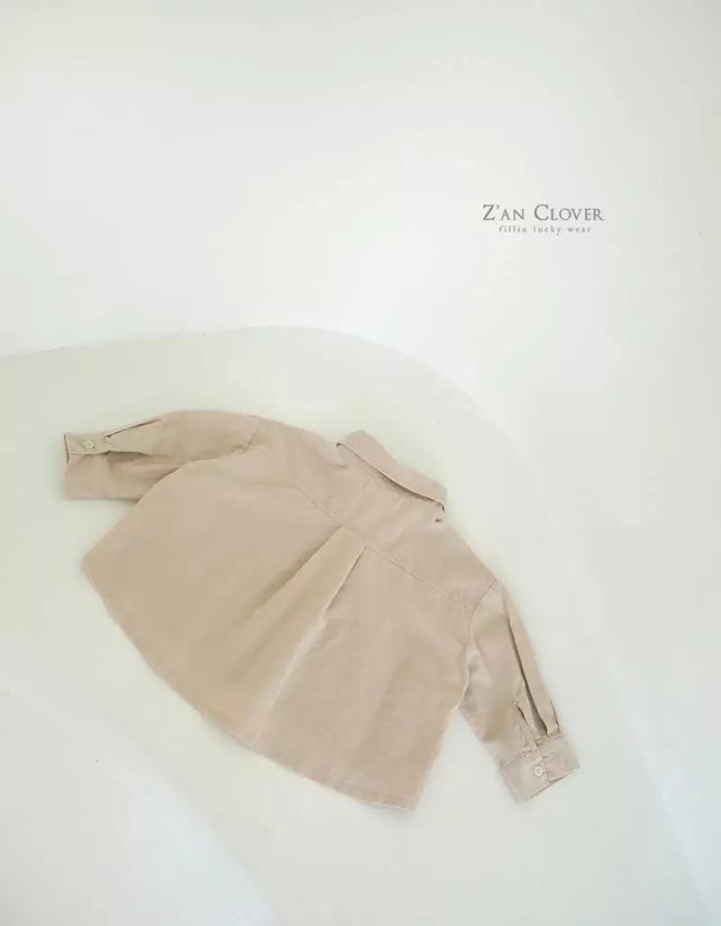 Zan Clover - Korean Children Fashion - #kidsstore - Rib Wide Shirt - 6