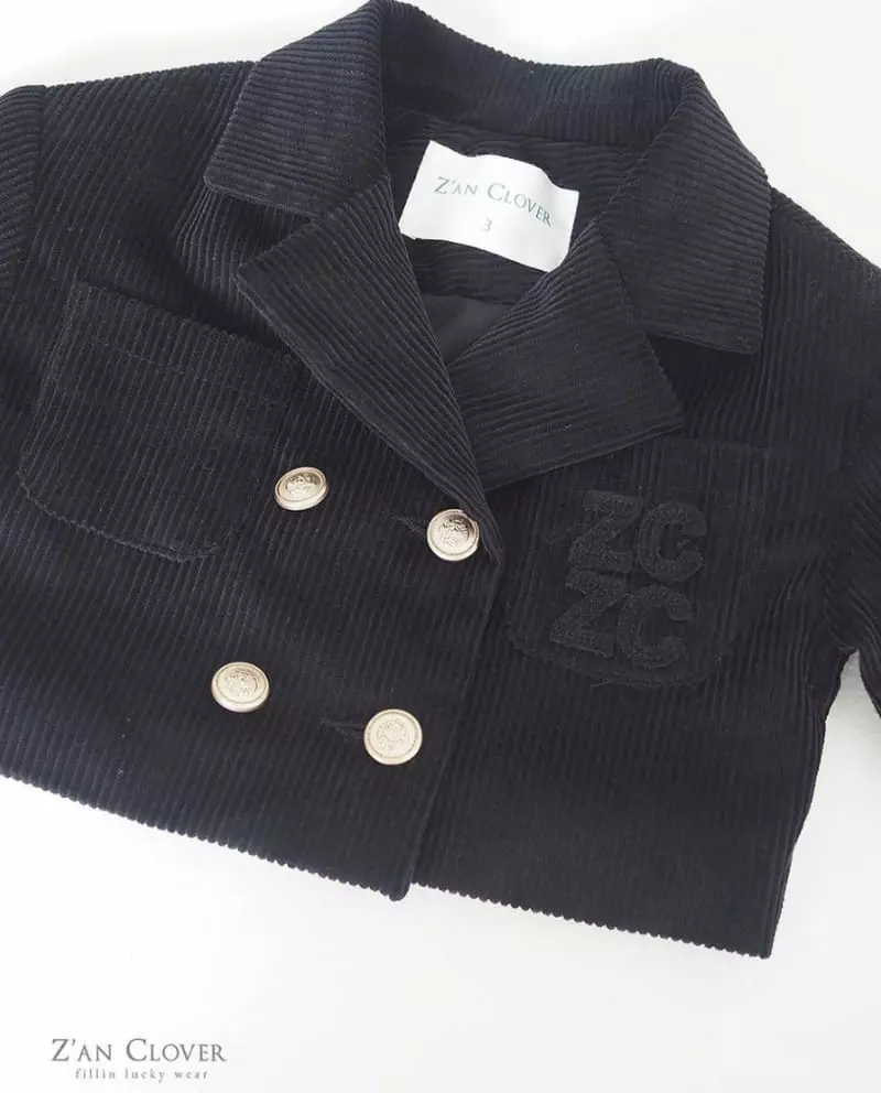Zan Clover - Korean Children Fashion - #kidzfashiontrend - Rib Crop Jacket - 9