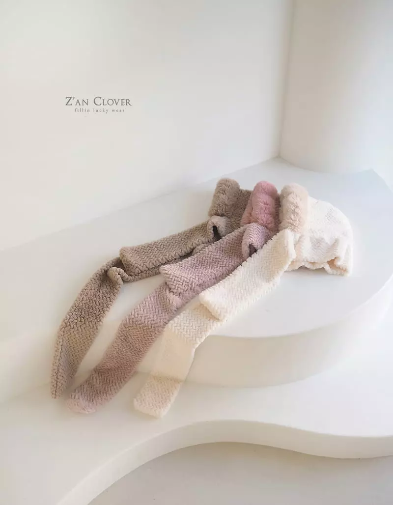 Zan Clover - Korean Children Fashion - #kidzfashiontrend - Cozy Hoody Long Muffler - 8