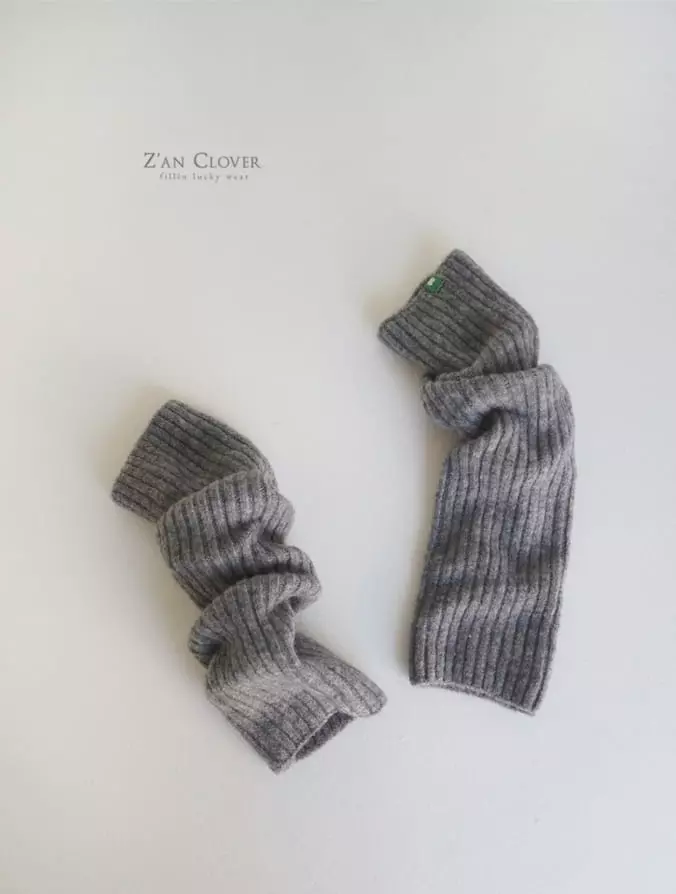 Zan Clover - Korean Children Fashion - #kidzfashiontrend - Knit Treg Warmer - 5