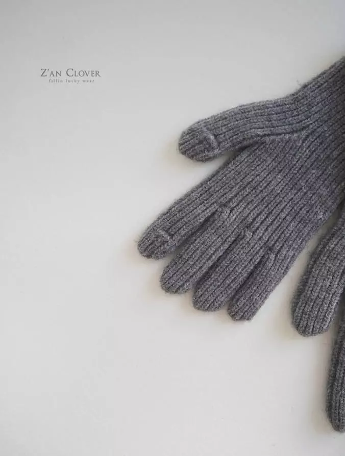 Zan Clover - Korean Children Fashion - #kidzfashiontrend - Knit Gloves - 3