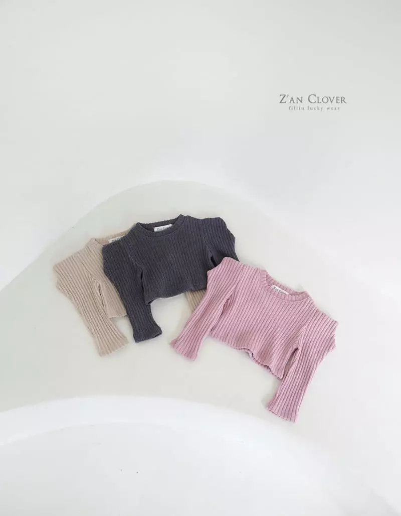 Zan Clover - Korean Children Fashion - #littlefashionista - Edge Crop Tee