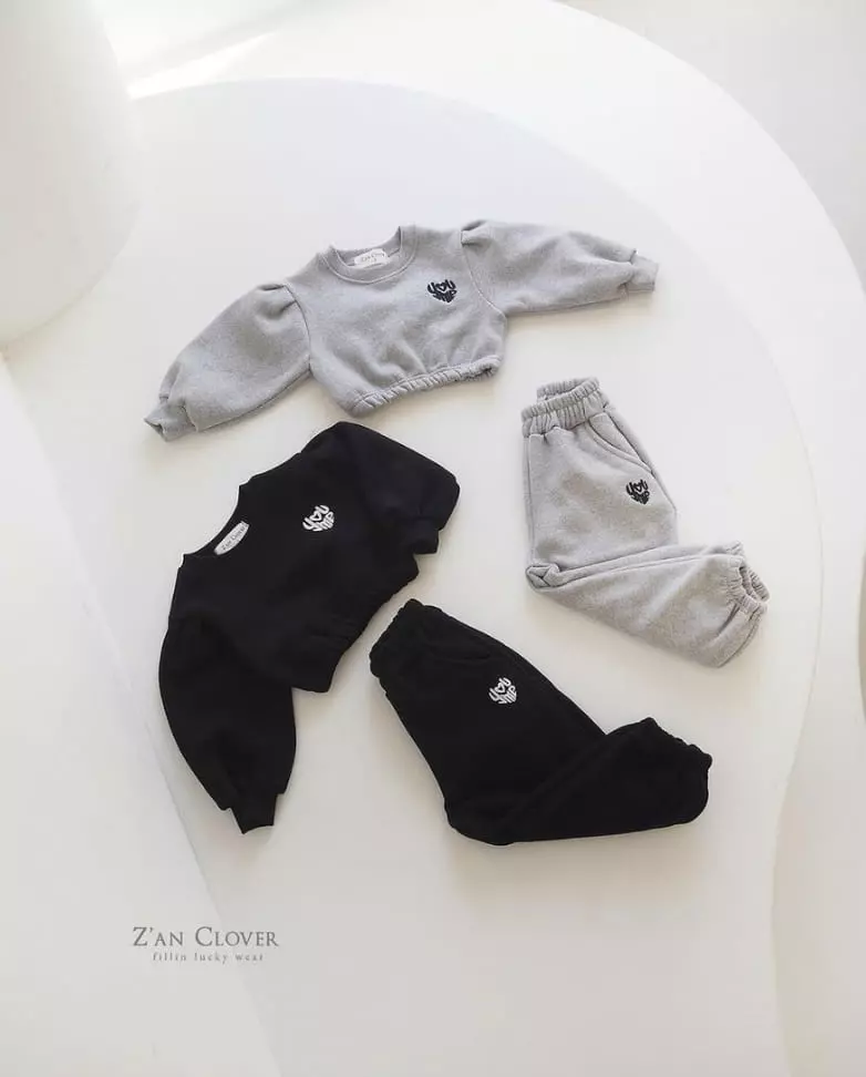 Zan Clover - Korean Children Fashion - #littlefashionista - U And Me Crop Set UP - 9