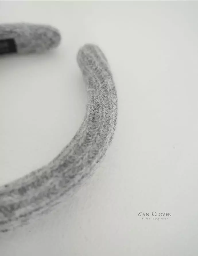 Zan Clover - Korean Children Fashion - #littlefashionista - Knit Hairband - 6