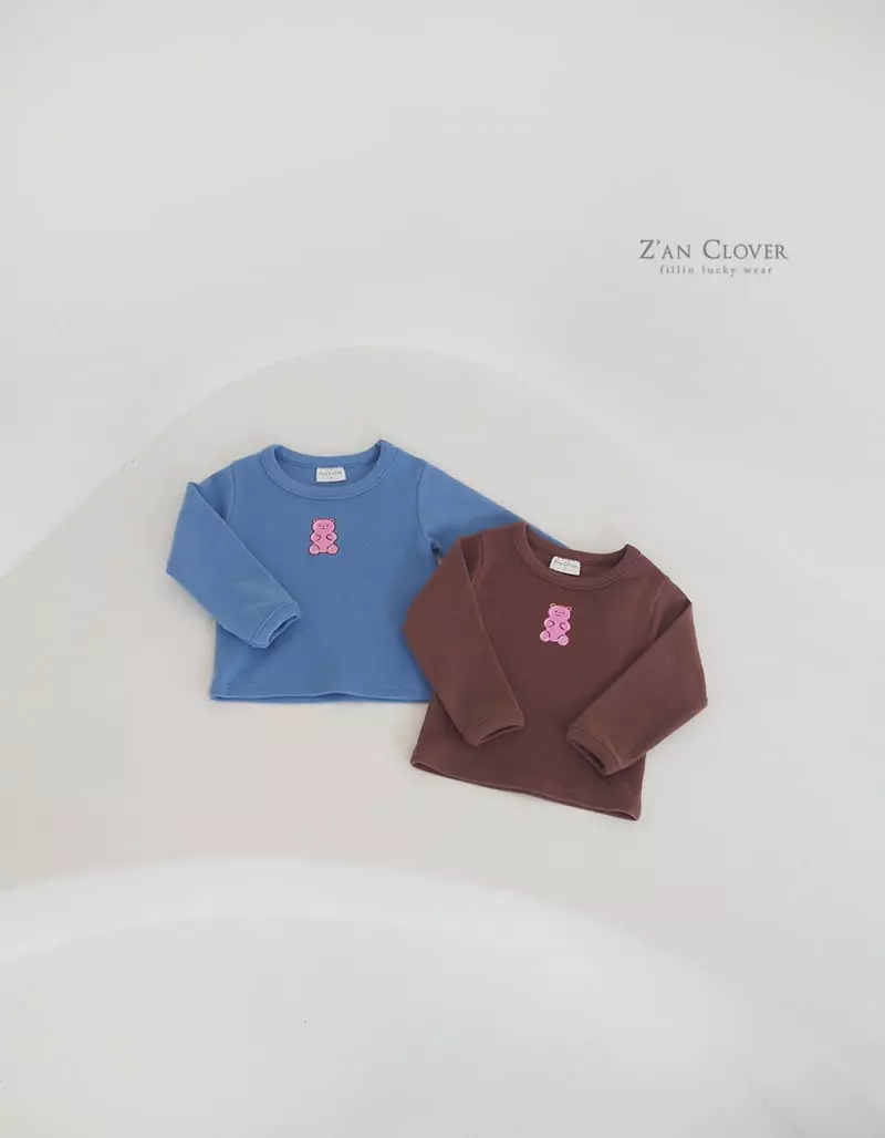 Zan Clover - Korean Children Fashion - #minifashionista - Pink Teddy Tee