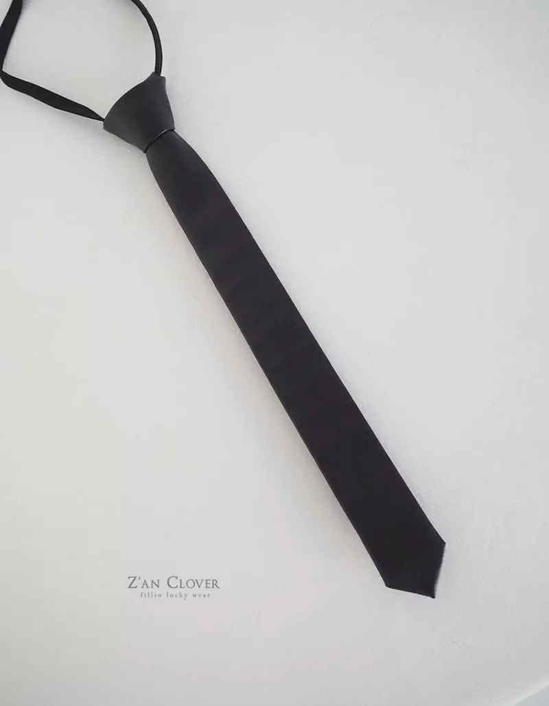 Zan Clover - Korean Children Fashion - #minifashionista - Leathe Neck Tie