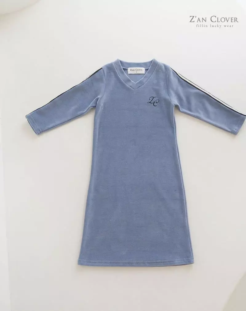 Zan Clover - Korean Children Fashion - #minifashionista - Veloure One-piece - 8