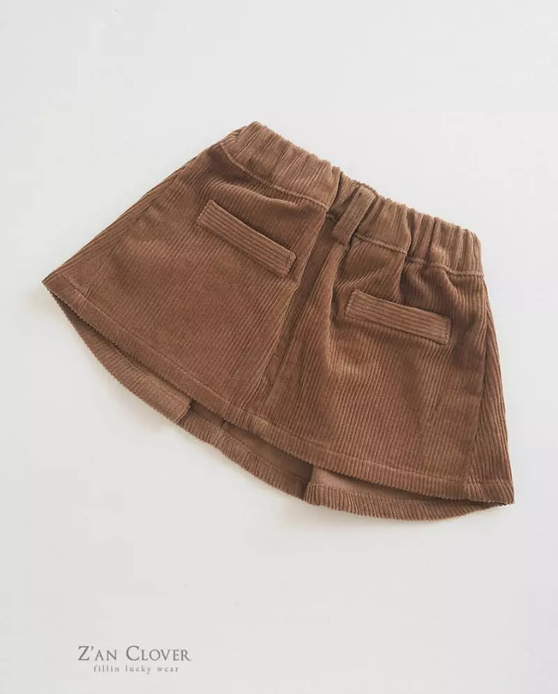 Zan Clover - Korean Children Fashion - #minifashionista - Rib Miu Skirt - 5