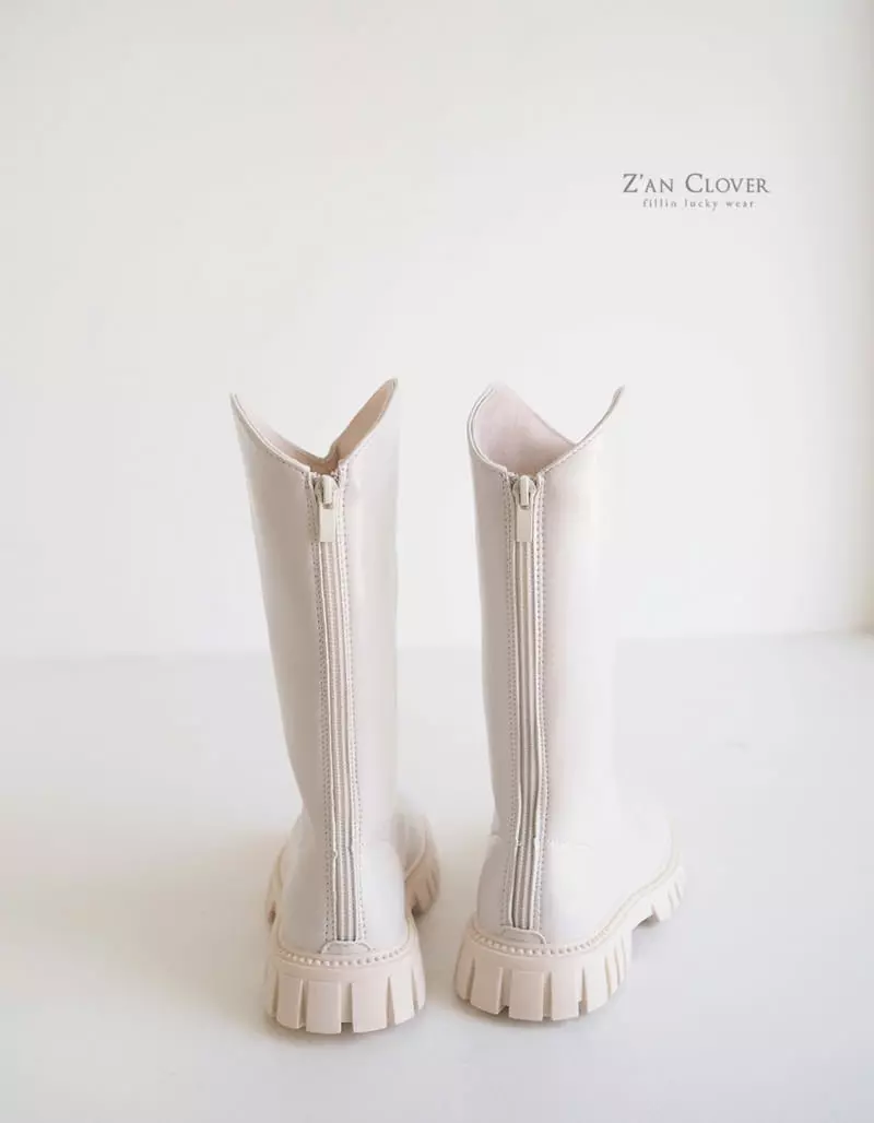 Zan Clover - Korean Children Fashion - #minifashionista - Leather Long Boots - 11