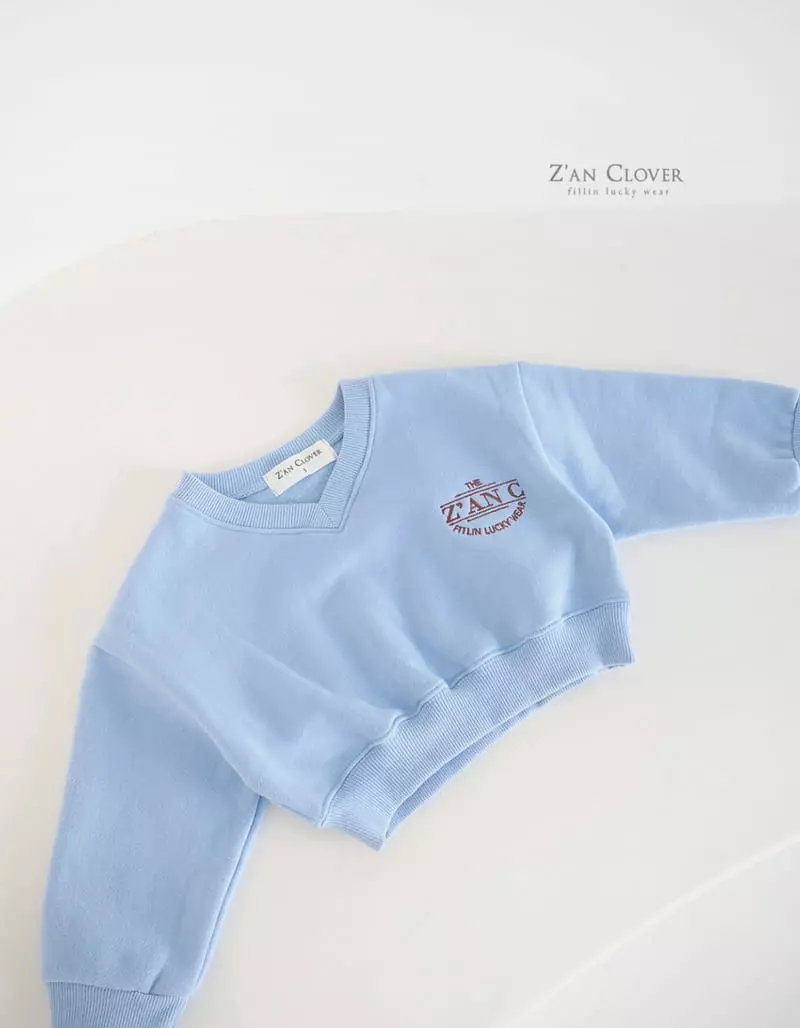 Zan Clover - Korean Children Fashion - #prettylittlegirls - Pastelo V Fleece Sweatshirt - 8