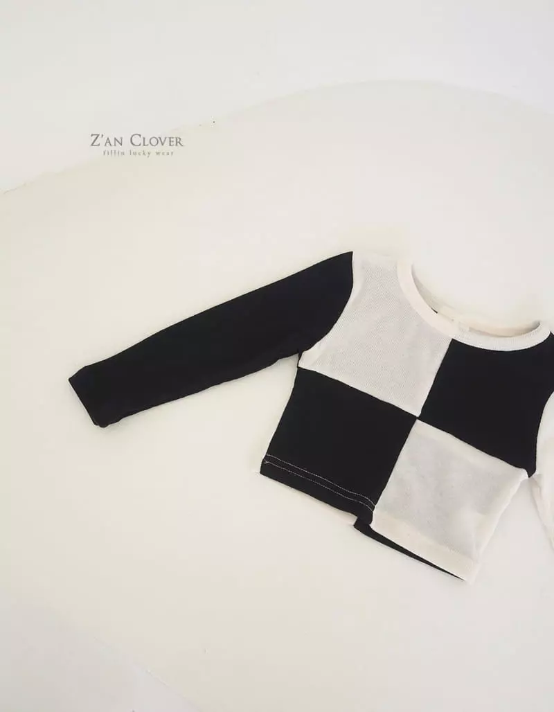 Zan Clover - Korean Children Fashion - #prettylittlegirls - Crop Block Tee - 3