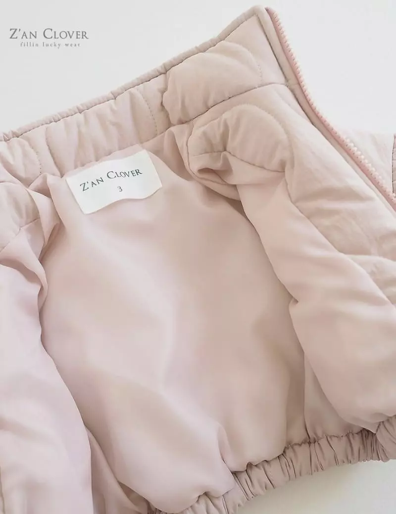 Zan Clover - Korean Children Fashion - #toddlerclothing - Quilting Crop Jumper - 4