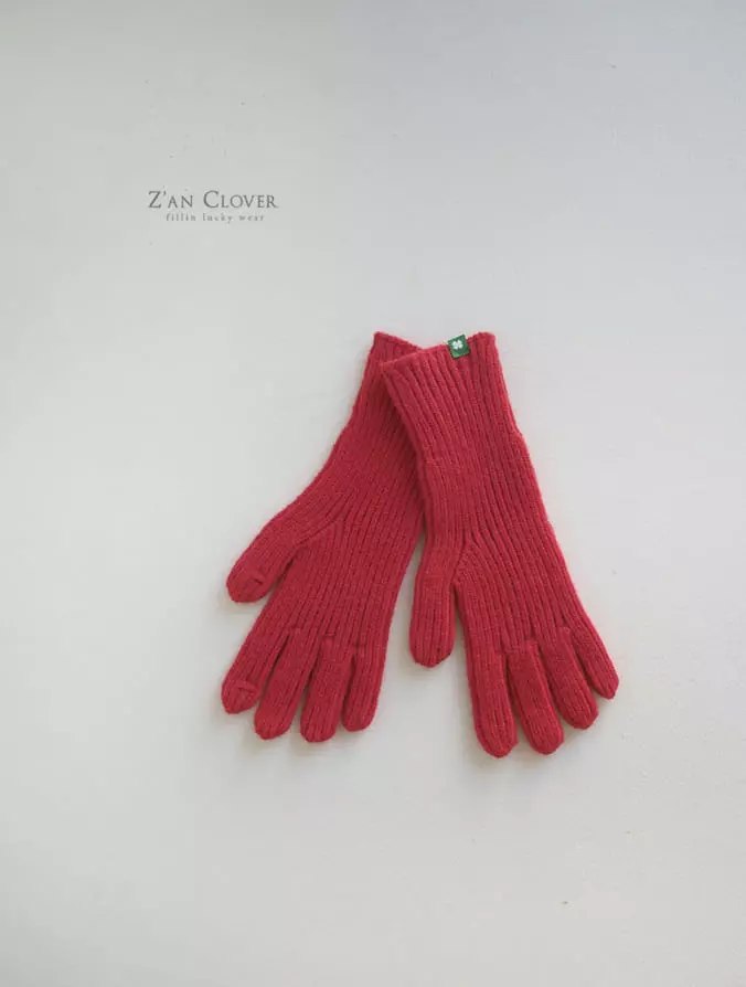 Zan Clover - Korean Children Fashion - #stylishchildhood - Knit Gloves - 11