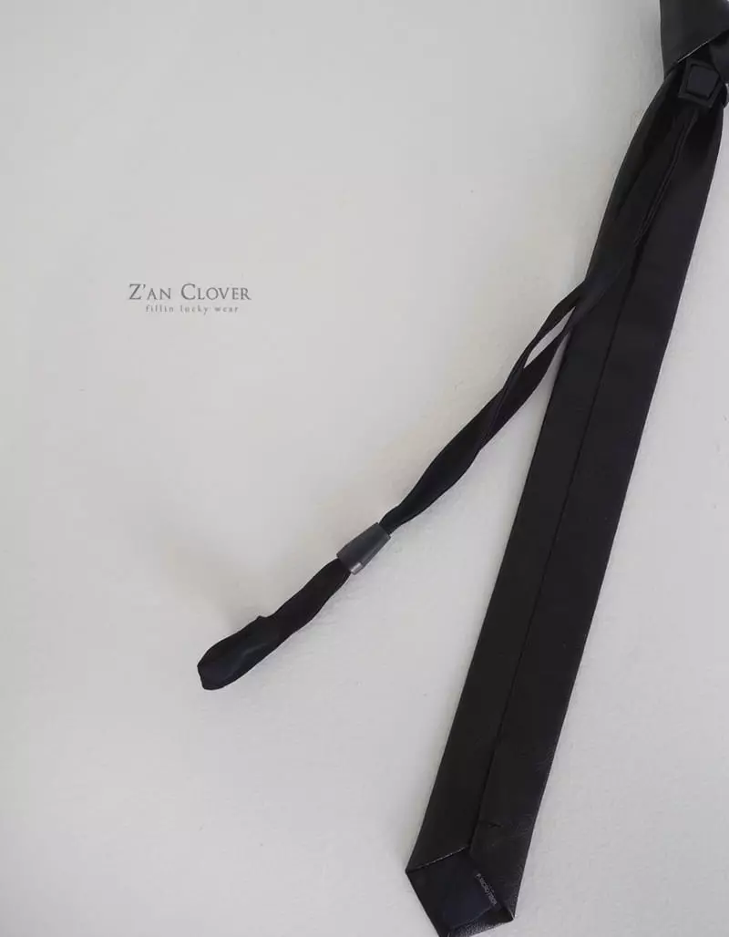 Zan Clover - Korean Children Fashion - #todddlerfashion - Leathe Neck Tie - 3