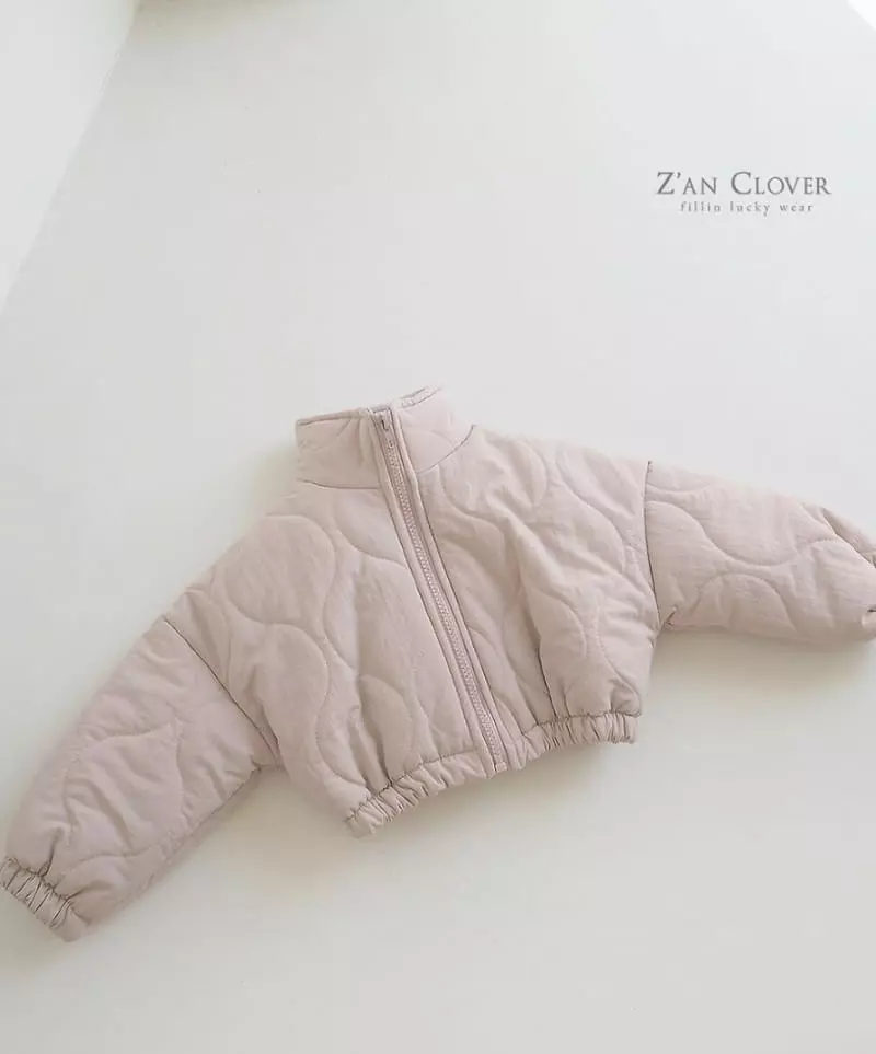 Zan Clover - Korean Children Fashion - #todddlerfashion - Quilting Crop Jumper - 2