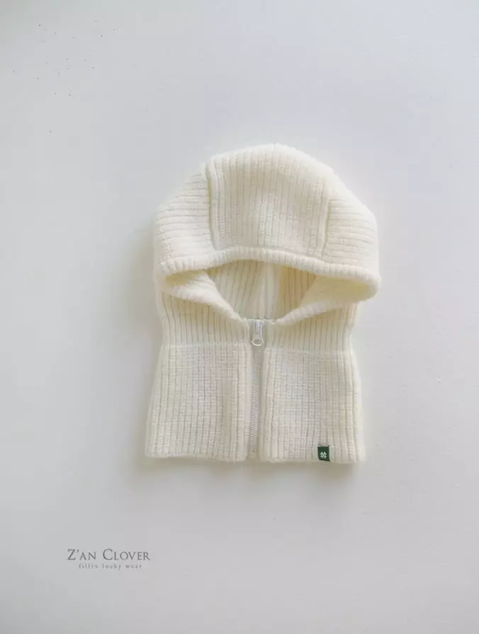 Zan Clover - Korean Children Fashion - #todddlerfashion - Zipper Baraclava - 8