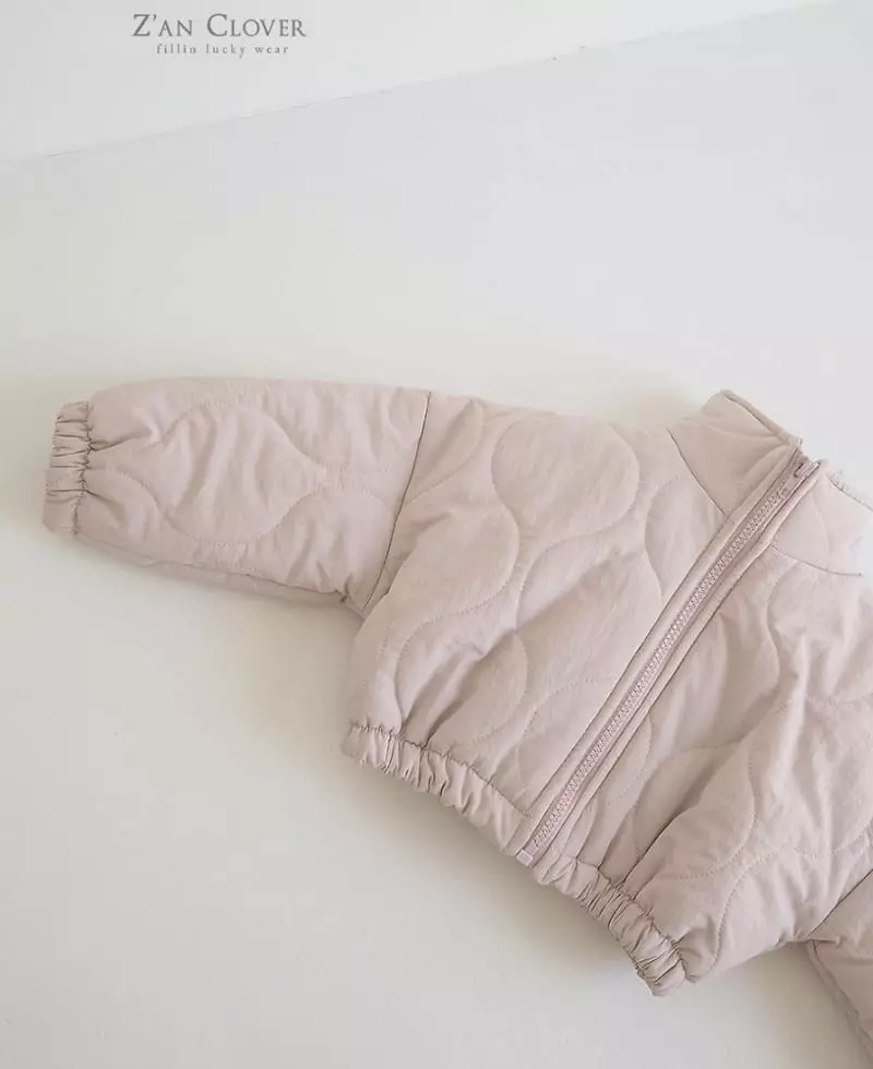 Zan Clover - Korean Children Fashion - #toddlerclothing - Quilting Crop Jumper - 3