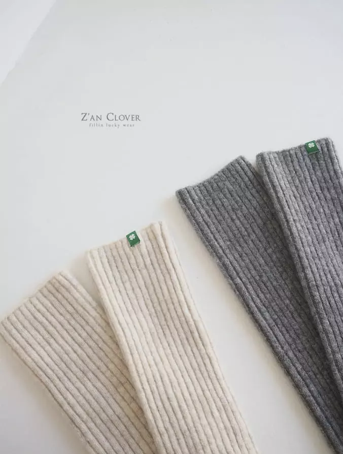 Zan Clover - Korean Children Fashion - #toddlerclothing - Knit Treg Warmer - 12