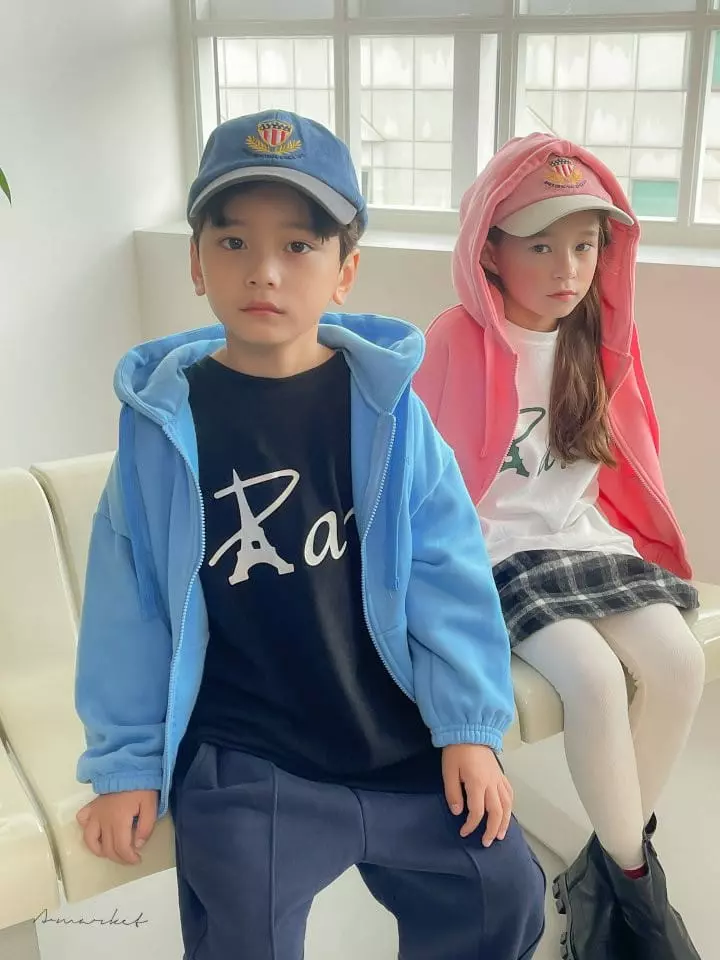 a-Market - Korean Children Fashion - #Kfashion4kids - Fleece Hoody Zip-up - 9