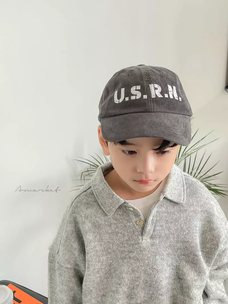 a-Market - Korean Children Fashion - #Kfashion4kids - Big Rib Ball Cap - 5