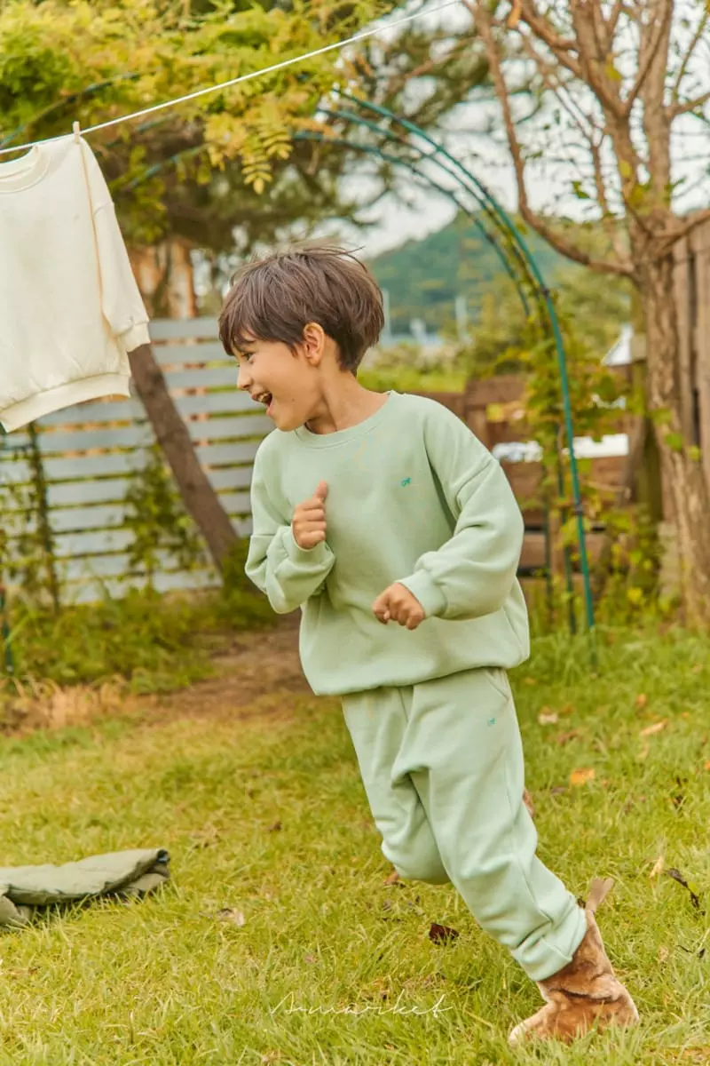 a-Market - Korean Children Fashion - #childofig - Fleece Sweatshirt Set - 8