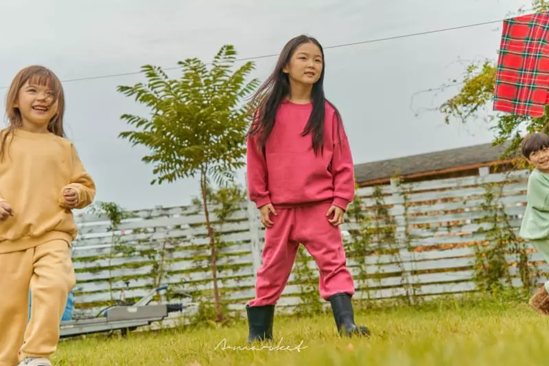 a-Market - Korean Children Fashion - #childofig - Fleece Sweatshirt Set - 9