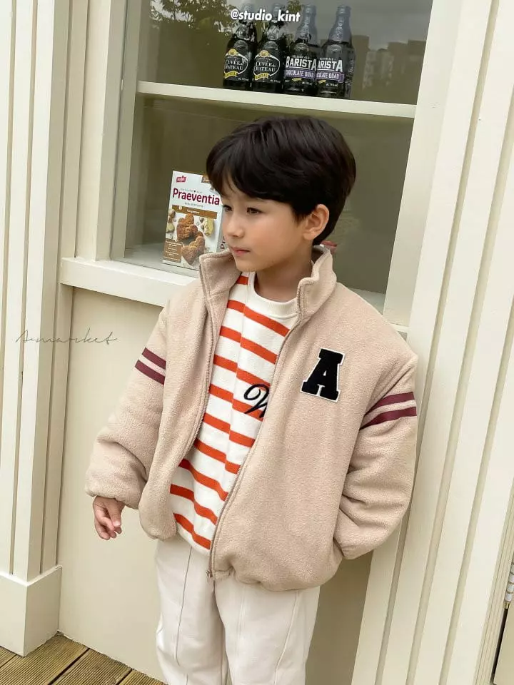 a-Market - Korean Children Fashion - #childofig - Stripes Sweatshirt - 5