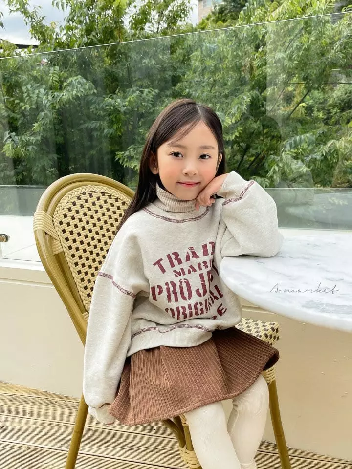 a-Market - Korean Children Fashion - #childofig - Rib Tennis Skirt - 5