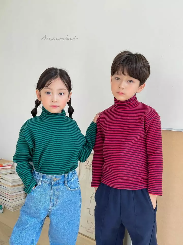 a-Market - Korean Children Fashion - #childofig - Crayon Turtleneck Tee - 11