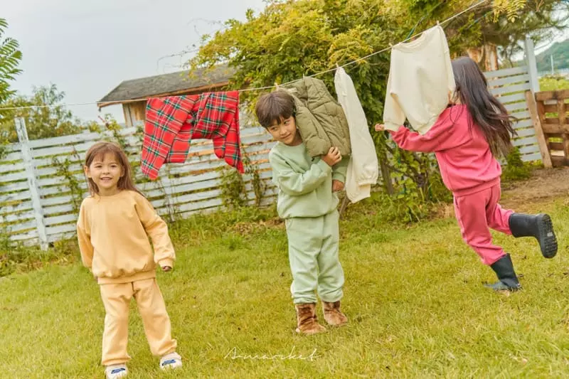 a-Market - Korean Children Fashion - #childrensboutique - Fleece Sweatshirt Set - 10