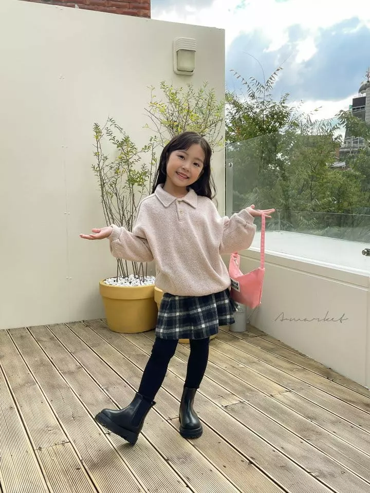a-Market - Korean Children Fashion - #childrensboutique - Knit Collar Sweatshirt - 8