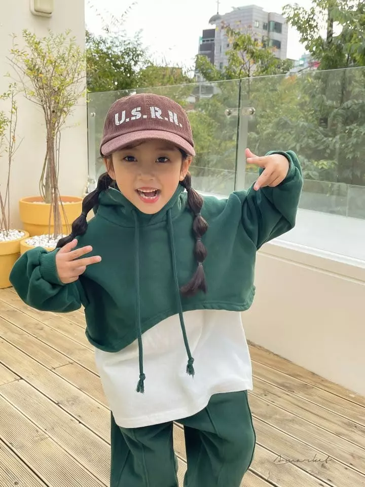 a-Market - Korean Children Fashion - #childrensboutique - Hoody Crop Sweatshirt - 3