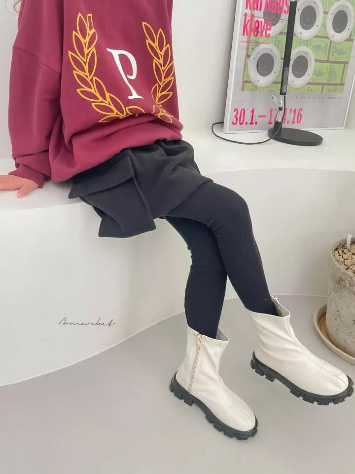 a-Market - Korean Children Fashion - #designkidswear - Fleece Jeggings - 2