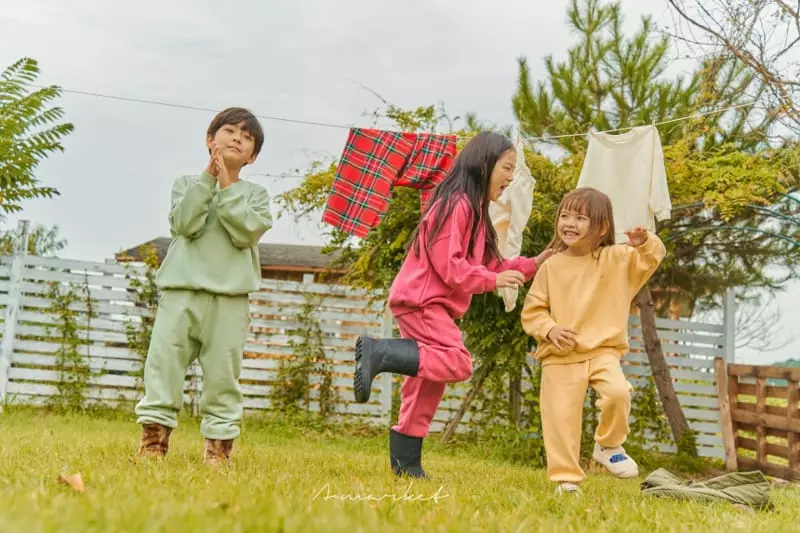 a-Market - Korean Children Fashion - #discoveringself - Fleece Sweatshirt Set - 12