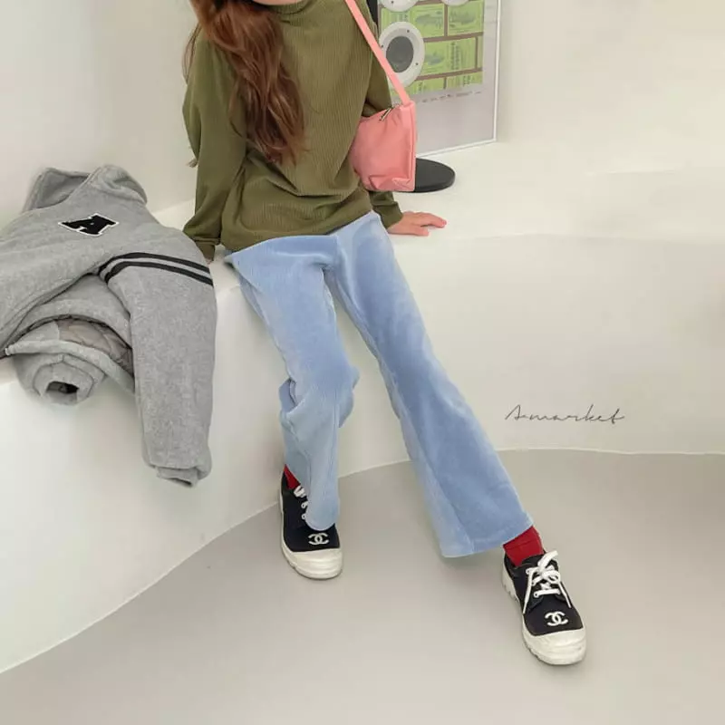 a-Market - Korean Children Fashion - #discoveringself - Veloure Pants - 2