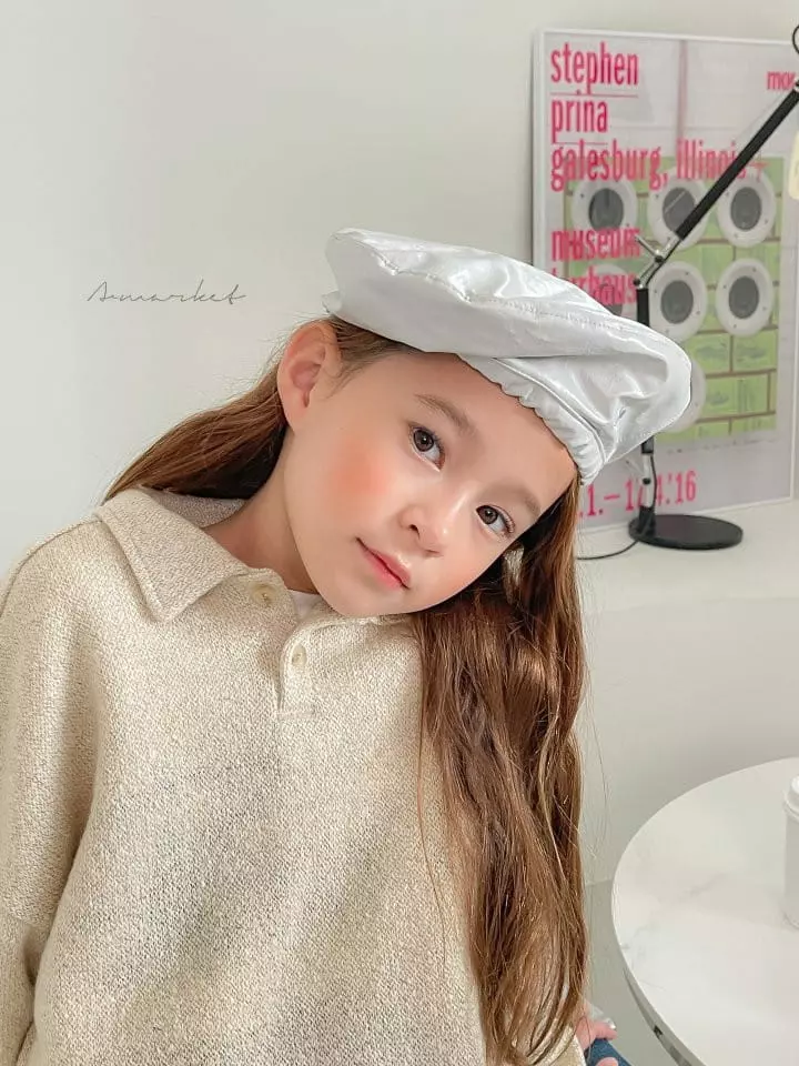 a-Market - Korean Children Fashion - #discoveringself - String Beret Hat - 2