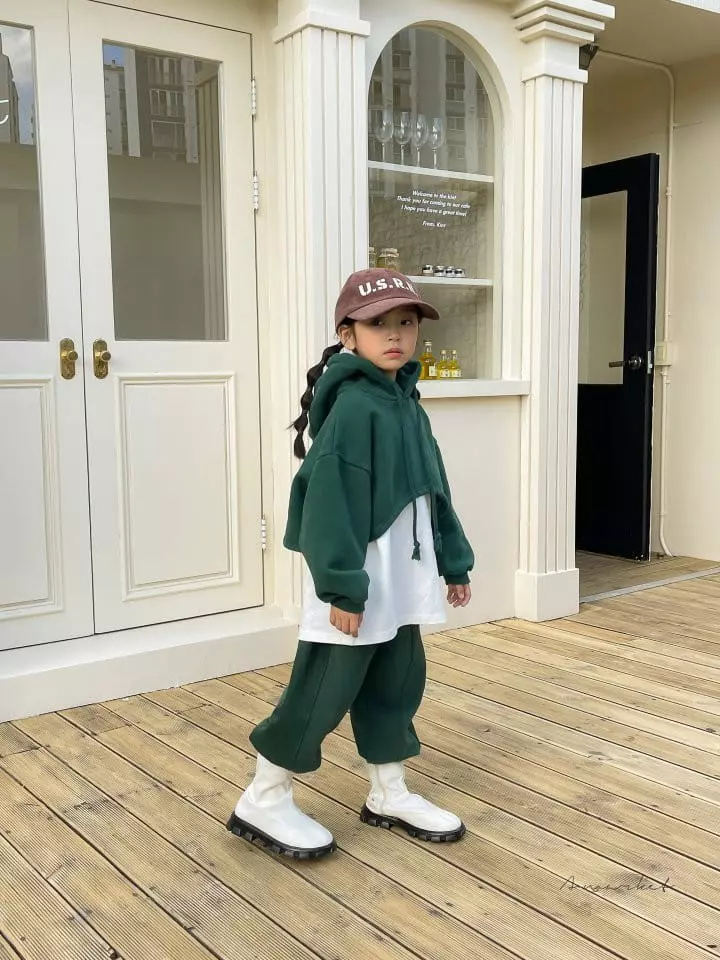 a-Market - Korean Children Fashion - #fashionkids - Hoody Crop Sweatshirt - 6