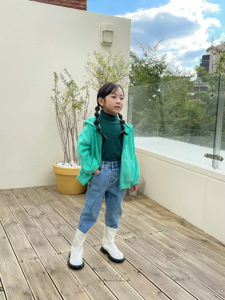 a-Market - Korean Children Fashion - #fashionkids - Fleece Hoody Zip-up - 5