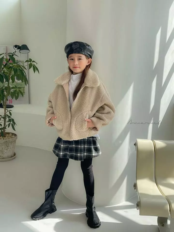 a-Market - Korean Children Fashion - #fashionkids - Check Skirt - 9