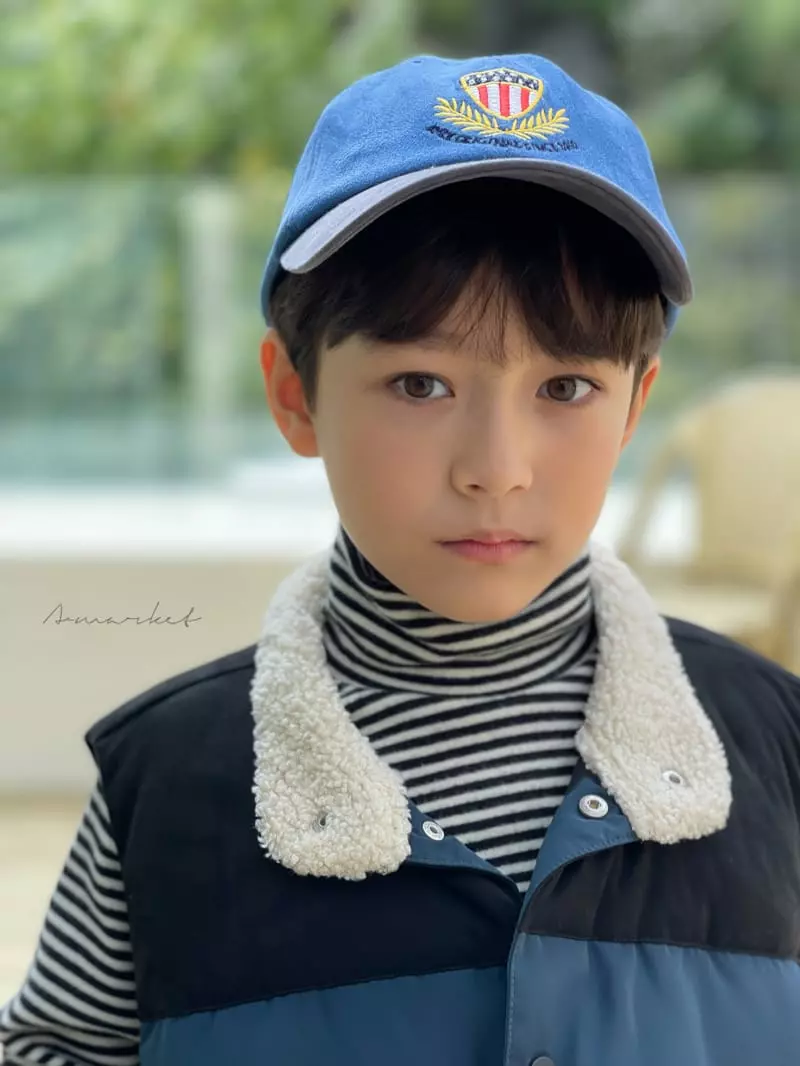 a-Market - Korean Children Fashion - #fashionkids - Color Suede Cap - 2