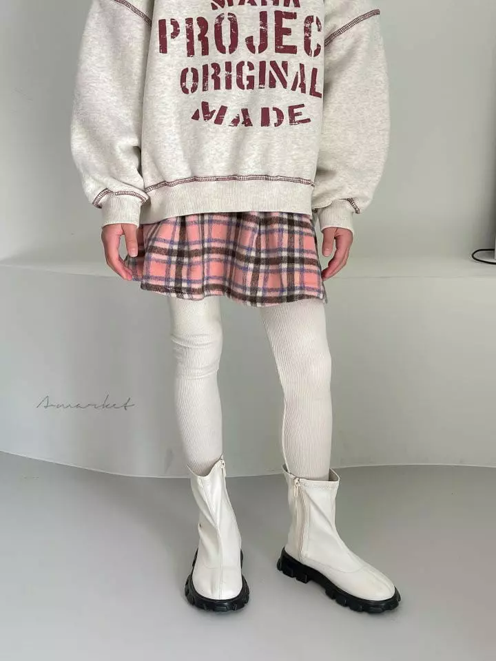 a-Market - Korean Children Fashion - #kidsshorts - Check Skirt - 10