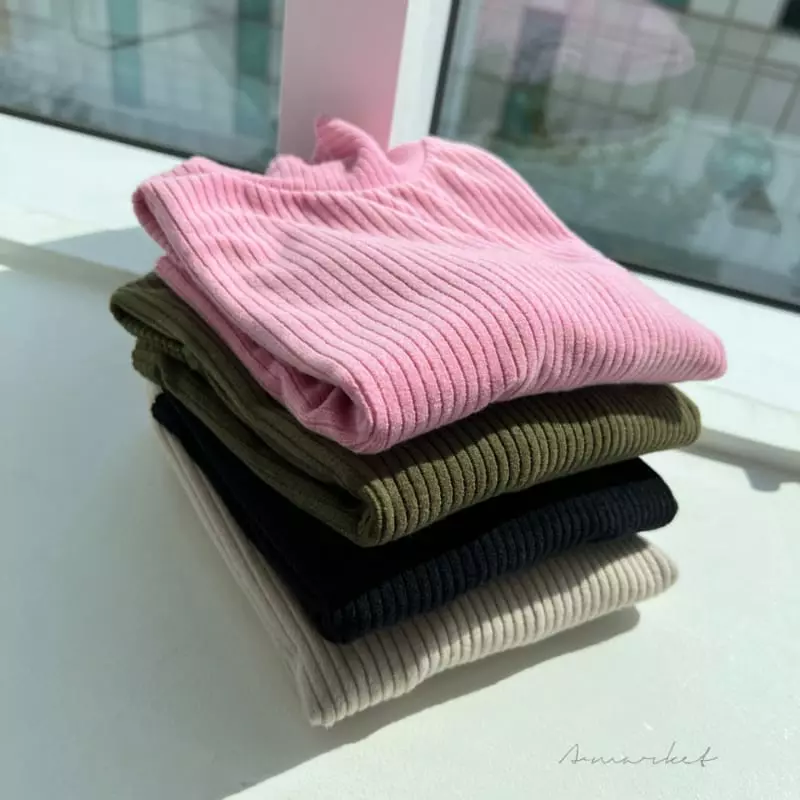 a-Market - Korean Children Fashion - #kidsshorts - Rib Turtleneck