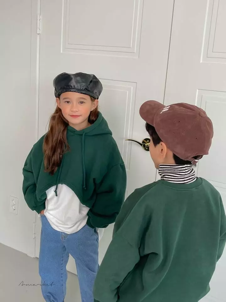 a-Market - Korean Children Fashion - #kidsstore - Hoody Crop Sweatshirt - 8