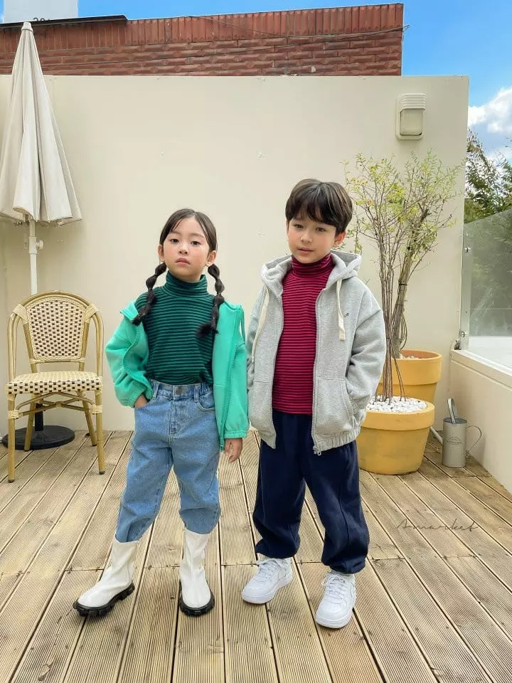a-Market - Korean Children Fashion - #kidsstore - Fleece Hoody Zip-up - 7