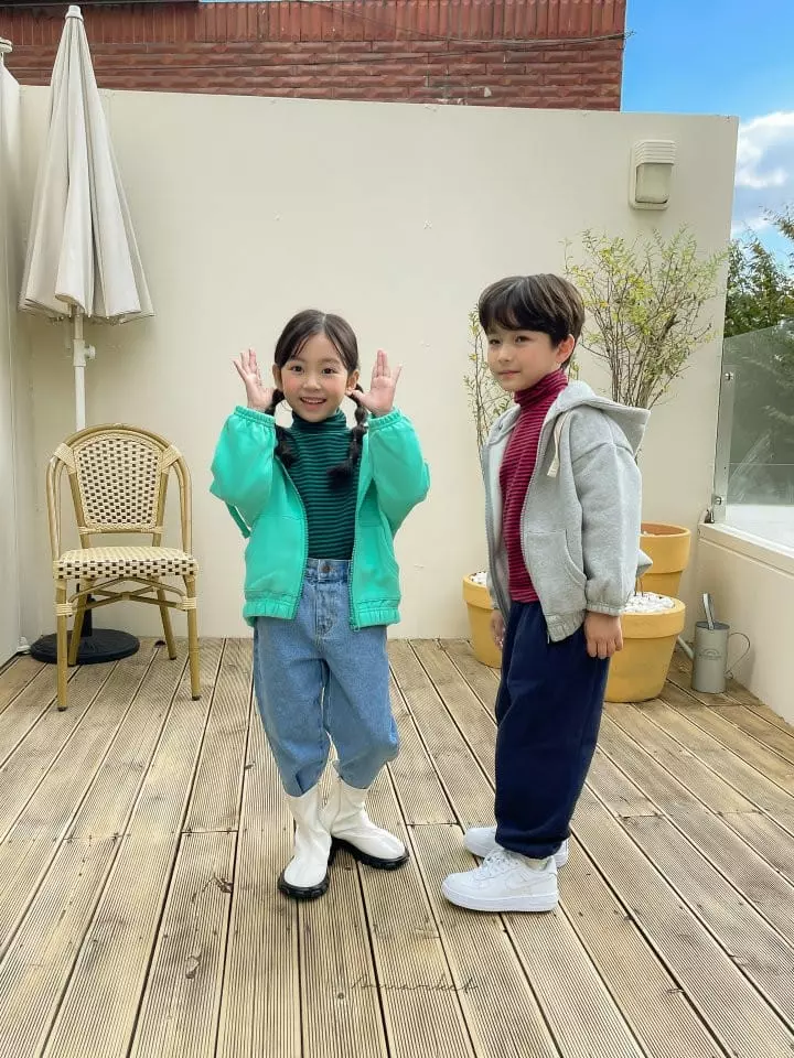 a-Market - Korean Children Fashion - #kidzfashiontrend - Fleece Hoody Zip-up - 8