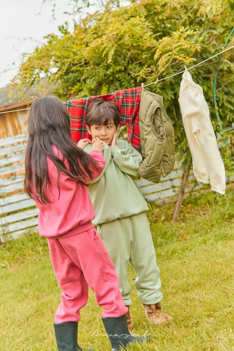 a-Market - Korean Children Fashion - #Kfashion4kids - Fleece Sweatshirt Set - 4